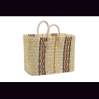 Palmblatt DOUM Tasche natur-blau-viol.-orange mix Gr.2...