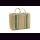 Palmblatt DOUM Tasche natur-gr&uuml;n Gr.2 &ndash; ca. L 48 cm, B 18 cm, H 32 cm