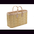 Palmblatt DOUM Tasche natur mit Lederrand Gr.1 &ndash;...