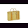 Palmblatt DOUM Tasche natur-orange Gr.1 &ndash; ca. L 40 cm, B 15 cm, H 28 cm
