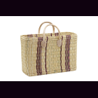 Palmblatt DOUM Tasche natur-violett Gr.2 &ndash; ca. L 48...