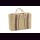 Palmblatt DOUM Tasche natur-violett Gr.2 &ndash; ca. L 48 cm, B 18 cm, H 32 cm