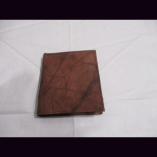 Geldb&ouml;rse braunes Antikleder, Brieftasche, Rindsleder, ca. 21 x 12 cm