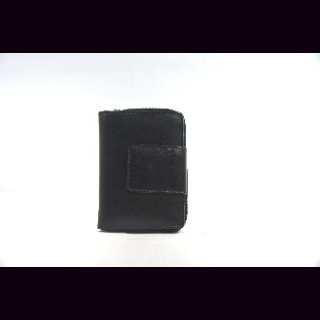 Damengeldb&ouml;rse B&uuml;ffelleder Vintage, schwarz, ca. 20 x 12,5 cm