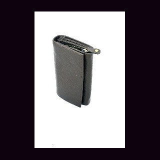 Damengeldb&ouml;rse NDM-Leder, B&uuml;ffelleder, gr&uuml;n, ca. 16,5 x 10 cm