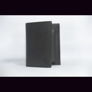 Brieftasche B&uuml;ffelleder Vintage, schwarz