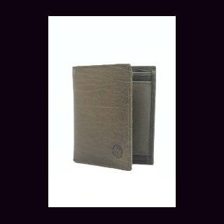Brieftasche B&uuml;ffelleder Vintage, grau, ca. 22 x 12 cm