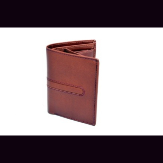 Brieftasche B&uuml;ffelleder, Geldb&ouml;rse, braun, ca. 17,5 x 11 cm