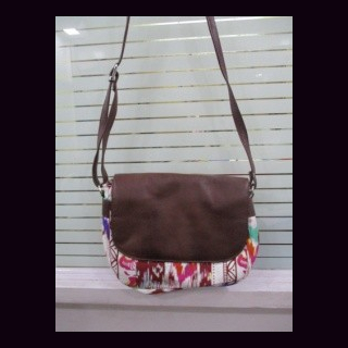 Tasche Canvas und Leder, Damentasche, Canvas-Leder
