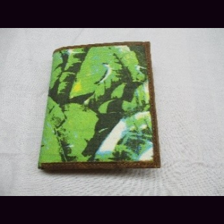 Geldb&ouml;rse Canvas und Leder, Brieftasche, Canvas-Leder, ca. 21 x 12 cm