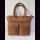 Handtasche &Ouml;ko-Leder, Damentasche, braun, Rindsleder, ca. 39 x 27 x 9 cm