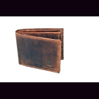 Geldb&ouml;rse &Ouml;ko-Leder, Herrengeldb&ouml;rse, hellbraun, Rindsleder, ca. 26 x 9,5 cm