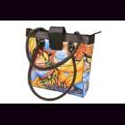 Tasche handbemalt, Damentasche, Leder handbemalt,...