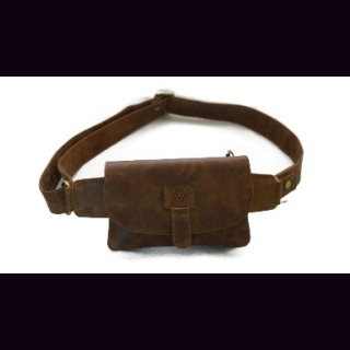 G&uuml;rteltasche Hunterleder, natur, Rindsleder, ca. 20 x 13 x 4 cm