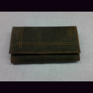 Damengeldb&ouml;rse Hunterleder, blau, Rindsleder, ca. 16,5 x 9,5 cm