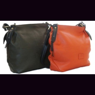 Damenhandtasche Leder, Damentasche, NDM-Leder, rot, Rindsleder, ca. 38 x 28 x 8,5 cm