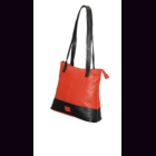 Tasche Leder rot-schwarz, Damentasche, NDM-Leder,...