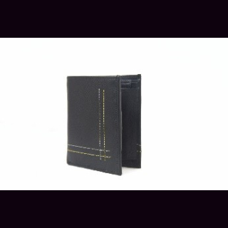 Geldb&ouml;rse Leder, Brieftasche, NDM-Leder, schwarz, Rindsleder, ca. 21 x 12 cm