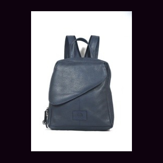Rucksack Leder, NDM-Leder, blau, Rindsleder, ca. 24 x 21 x 7 cm
