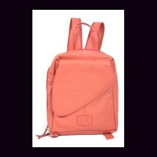 Rucksack Leder, NDM-Leder, rot, Rindsleder, ca. 24 x 21 x 7 cm