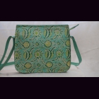 Damen-Umh&auml;ngetasche Shanti-Leder Blatt-Design,...