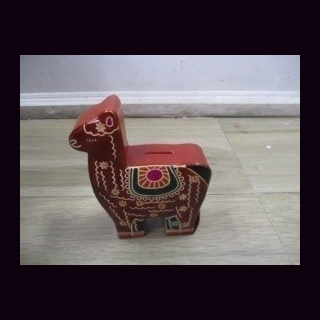 Spardose Kamel Shanti-Leder, braun, Ziegenleder, ca. 16,5 x 14 x 4 cm