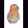 Spardose B&auml;r Shanti-Leder, rosa, Ziegenleder, ca. 15 x 10 x 3,5 cm