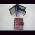 Brieftasche Echsen-Design, Shanti-Leder, Ziegenleder