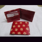 Geldb&ouml;rse Shanti-Leder 6 Designs, rot, Ziegenleder,...